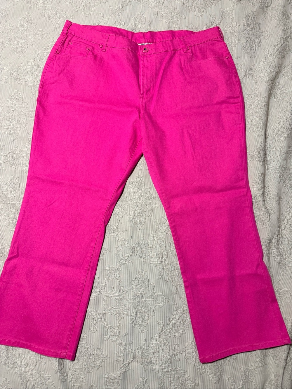 Diane Gilman Hot Pink Flare Jeans